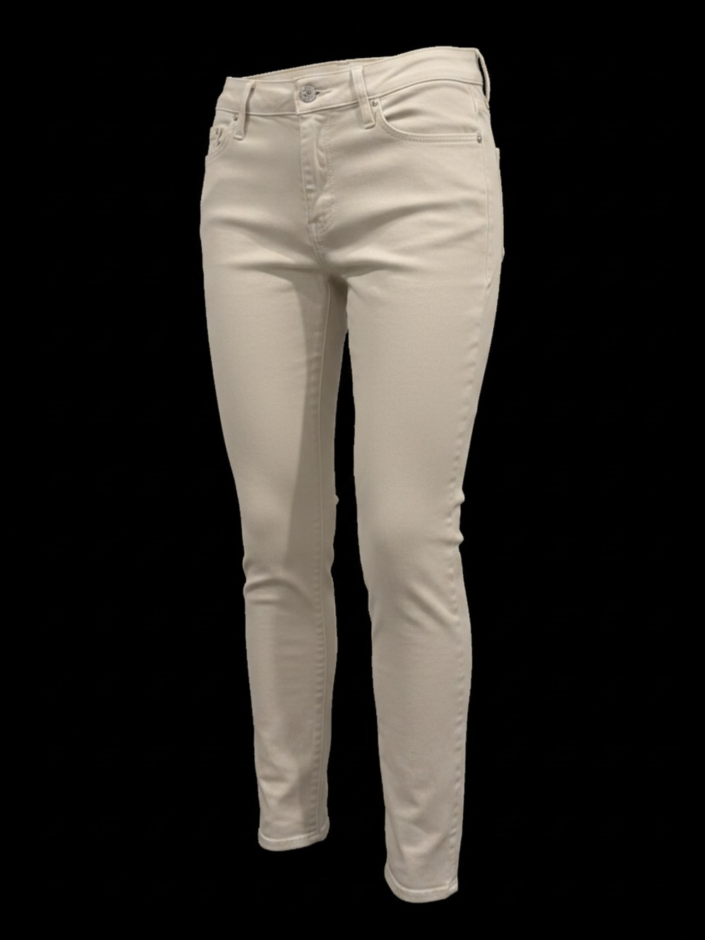 Mother The Looker Crop White Denim Jeans Size 27